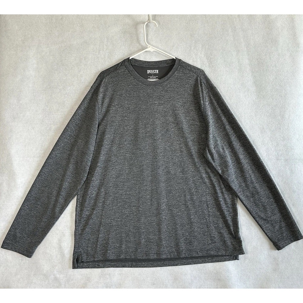 Duluth Trading Long Sleeve Performance T-Shirt ~ Men's Large~ Stretch Grey
